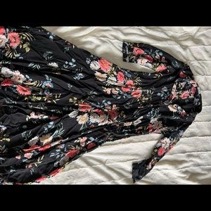 Zara Floral 3/4 Sleeve Dress